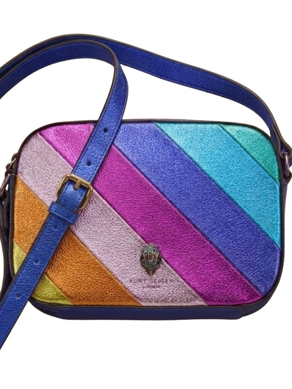 Kurt Geiger Rainbow Stripe Crossbody Bag - Multicolor
